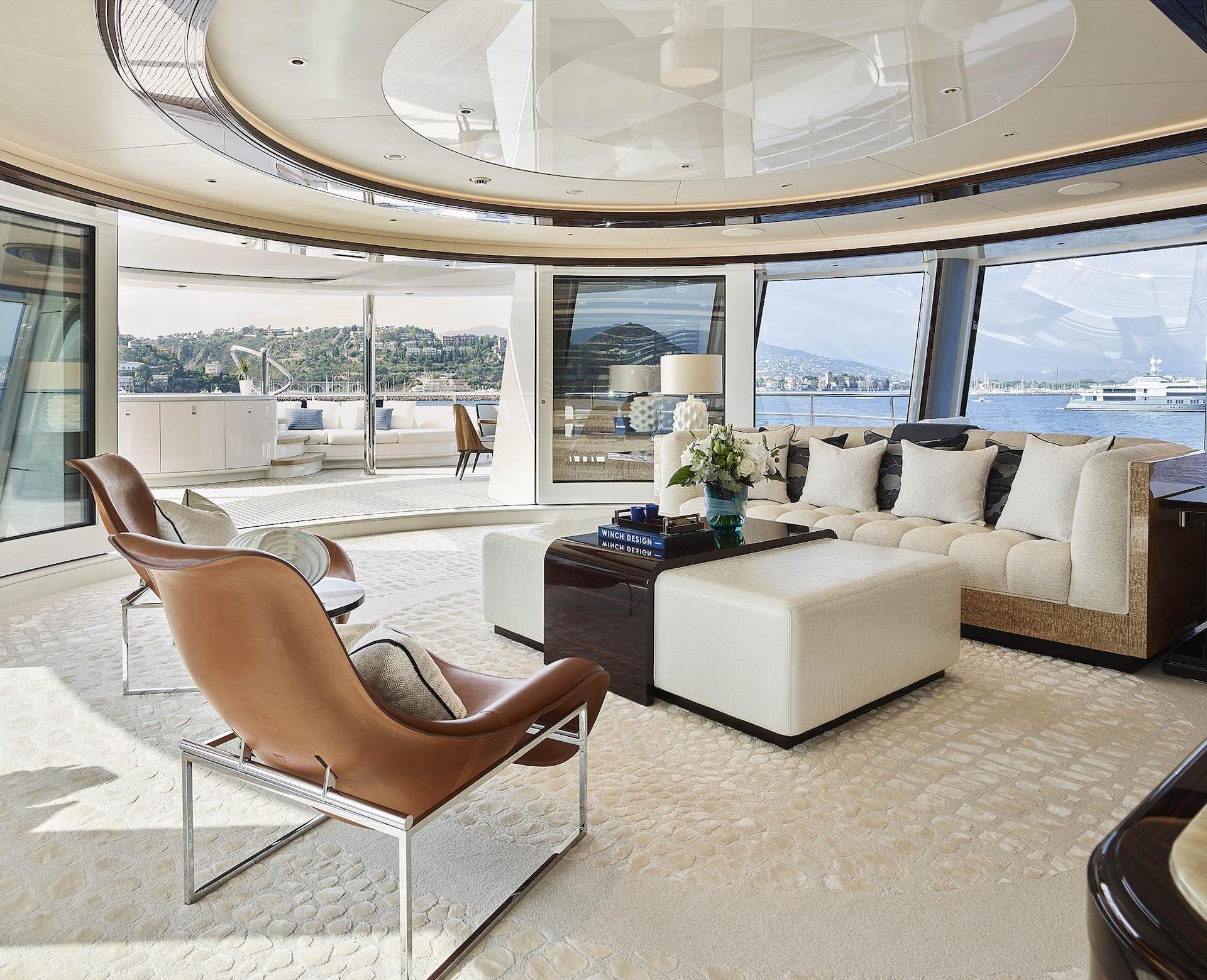 modern yacht interior